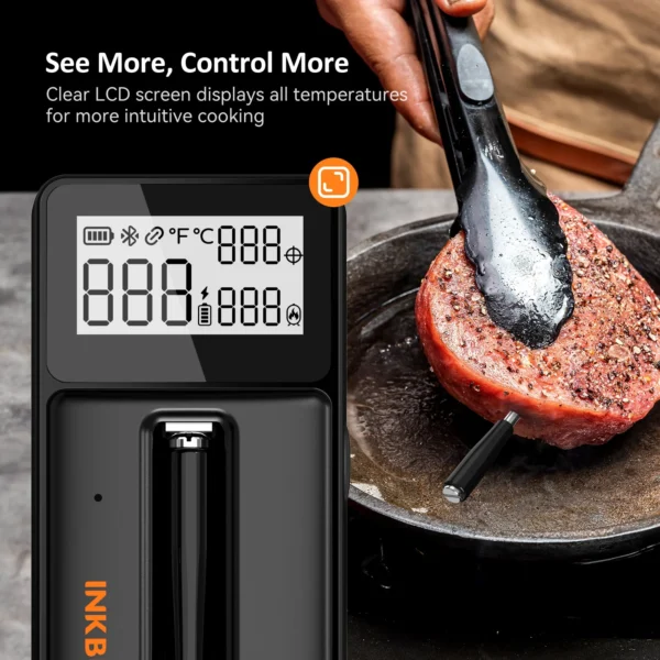 Professional Grade Ultra-Thin Probe Bluetooth Meat Thermometer INT-21-B - Image 7