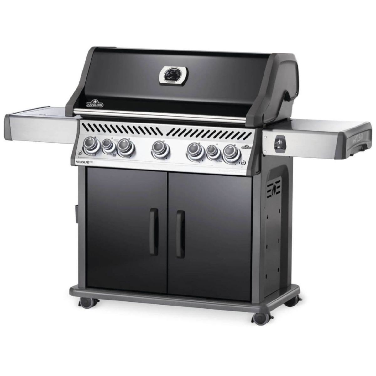 Napoleon Rogue RSE625RSIBPK keraamilise steigipliidi ja vardapõletiga gaasigrill (must)