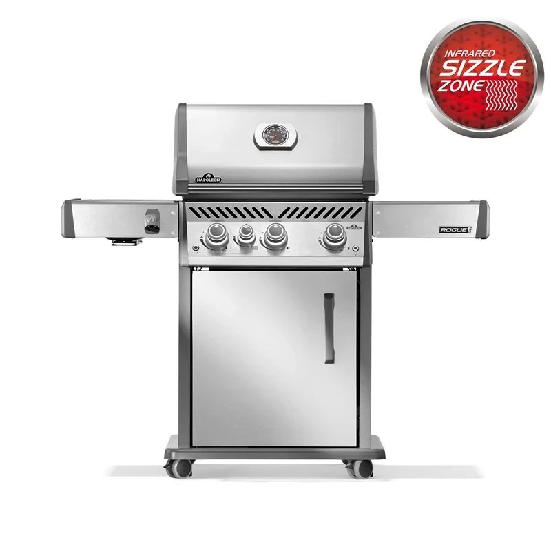 Napoleon Rogue PRO-S 425RSIBPSS keraamilise pliidi ja vardapõletiga gaasigrill (roostevaba)